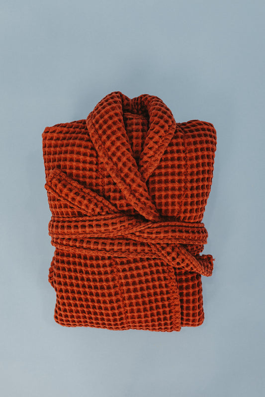 Turkish Cotton Waffle Bath Robe